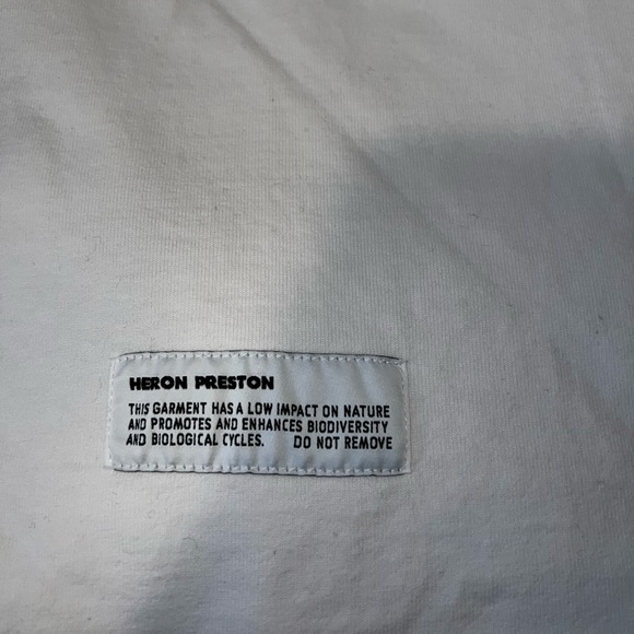 Heron Preston White “Style” Mock Neck Long Sleeve T-Shirt - Picture 5 of 5